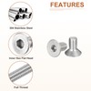 DTGN M8-1.25 x 16mm Flat Head Socket Cap Screws, 12