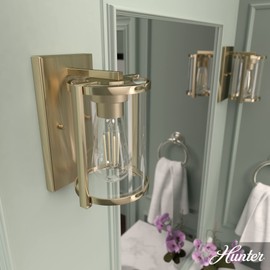 Hunter Fan Company 19962 Astwood Wall Sconce, Alturas Gold