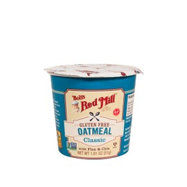 Bob's Red Mill GF Oatmeal Cup, Classic, 1.81 Ounce Cup (Pack of 1) - Non-GMO, Vegan, Whole Grain, Kosher