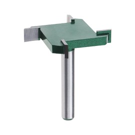 VGOL 4-Wing Spoilboard Surfacing Router Bit 1/4'' Shank T-type Slotting Router Bit 1-19/32" Cutting Diameter 1/4'' Cutting Length Woodworking Tools