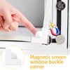 Magnetic Window Screen Corners Accessories Kit, 8 Reinforced Corners Handles