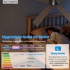 Autoday Ceiling Fans with Lights, 52 Inch Low Profile Ceiling