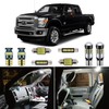 AUTOGINE 14 Piece White Interior LED Lights Kit for 1999-2016