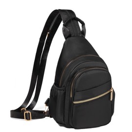 YAZEKOUS Crossbody Sling Bag Small Backpack Convertible, Cross Body Bags Mini Backpack for Travel Hiking Daypack