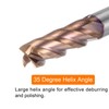 sourcing map 2pcs Carbide Square End Mills 6mm (15/64") Dia