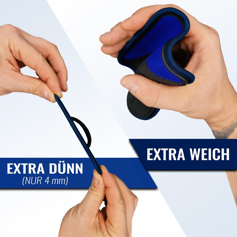 AK ALPHAKRAFT Grip Pads (Black-Blue, One Size)