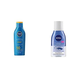 Nivea Sun Protector Solar Loción Fps 50  Protect  Refresh, 200ml  Desmaquillante Bifasico, 125ml                                                      