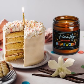 Vanilla-Scented Aromatherapy Candle – 25 Giftable Labels Included, Choose One to Personalize Your Gifting for Anyone. A Thoughtful, Ready-to-Gift Candle! Bright Futures Collection