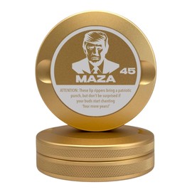 Edition 007: MAZA | Zyn Metal Can | Metal Zyn Container | Pouch Container | Small Storage Tin (Champagne Gold)