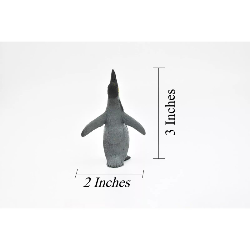 K&M Penguin, Emperor, Very Nice Rubber Reproduction, Hand Painted 3"