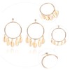 Healeved Shell Ear Jewelry Round Dangler Earrings Stylish Shell Design