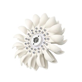 VIGAN 1PCS Pelton Impeller Impact Water Wheel DIY Hydroelectric Power Generation Round Impeller Hydroelectric Generator Impeller (96MMX29MMX8MM)