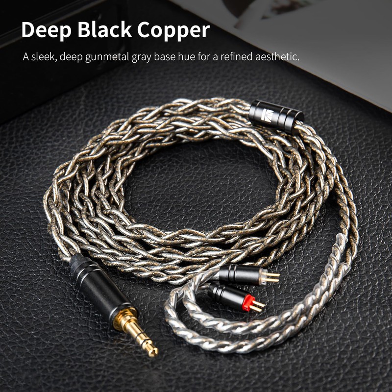 EZ EAR KBEAR DarkJade IEM Cable in Ear Monitor Cord