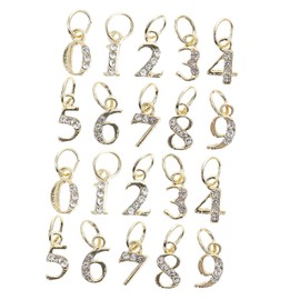 Mikinona 20pcs Metal Diamond-Set Nail Charms Wear-Resistant Nail Art Decorations Cross Charm Removable Ornaments DIY Art Supply