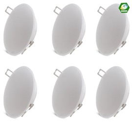 3Inch LED RV Interior Light Recessed Mount - 6 Packs, 12V RV Puck Light, 6000K Day Light, for RV Camper Trailer Motorhome Boat