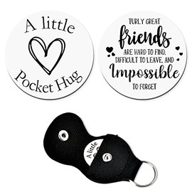 Pocket Hug Token for Friend Bff Friendship Keychain Gifts for Women Men Car Key Chains for Teen Girls Boys Graduation Birthday Gifts for Women Men Best Friend Keychain Gifts for Friends Female Male