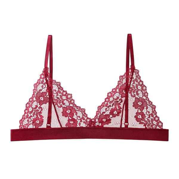 Maiclaice Women's Lace Bra Without Padding Bralette Without Underwire Bra,