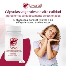Suplemento para Bienestar Hepático L-Metionina Cardo Mariano LIVERALL
