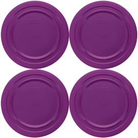 Pyrex 7404-PC 4.5qt Thistle Purple Plastic Food Storage Replacement Lid, Made in USA, Made in USA