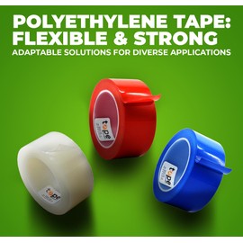 WOD Vapor Barrier & Greenhouse Repair Tape – 2 Inch x 108 Ft Clear Polyethylene Film, UV-Resistant, Waterproof Seam Tape for Crawl Space, RV, Marine, and Agriculture Applications