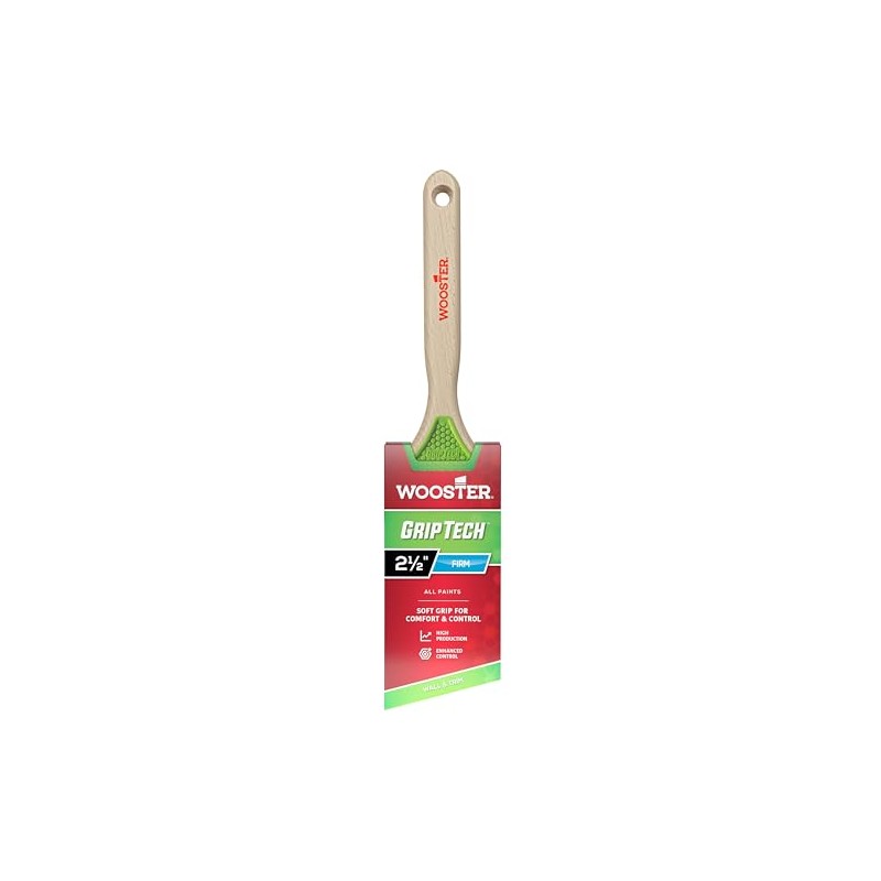 Wooster 5401-2 1/2 GripTech Paintbrush, Green
