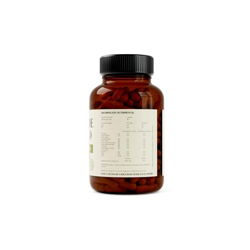 CITRATO DE MAGNESIO Solasta Cápsulas de 500mg de Fácil Absorción