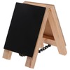 Wooden Chalkboard Sign Base with Stand Mini Double Sided Desktop