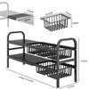 Fliqor Under Sink Organizer，2 Tier Expandable Heavy Duty Metal Shelf，with