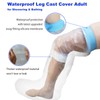 Wateproof Cast Covers for Shower Leg Adult, Full Leg Protector