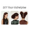 Long Curly Messy Bun Wrap for Women Girls 47" Hair