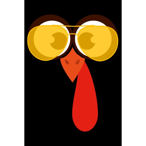 Cutest Turkey Face Funny Thanksgiving Day Animal Lover Fall: Pilgrim