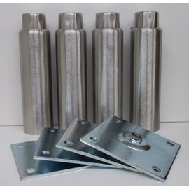 Component Hardware NSF A48-5048-C 6" Stainless Steel Adjustable Leg"set of 4 legs"