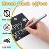 Watersay 24 Pcs Silver Metallic Permanent Markers Bulk Paint Pens