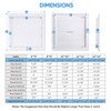 TICONN Access Panel for Drywall, 14 x 14 Inch ABS