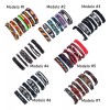 Mafab Pulsera Cuero Piel Bohemia Vintage Punk Varios 6 Piezas