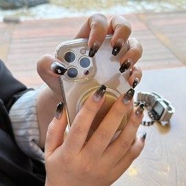 Gradient Magnet Handmade Nail Tips - Stiletto / 그라데이션 자석 수제네일팁 - 스틸레토
