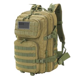 TRAILKICKER T 40L Military Tactical Backpack 3 Day Assault Survival Molle Pack Bug Out Bag Fishing Backpack Rucksack Military Tactical - Color: ArmyGreen