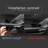 car-attention Black inner door armrest storage box trim Fit For