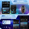 NHOPEEW Rotatable Single Din Car Stereo with Wireless Carplay and
