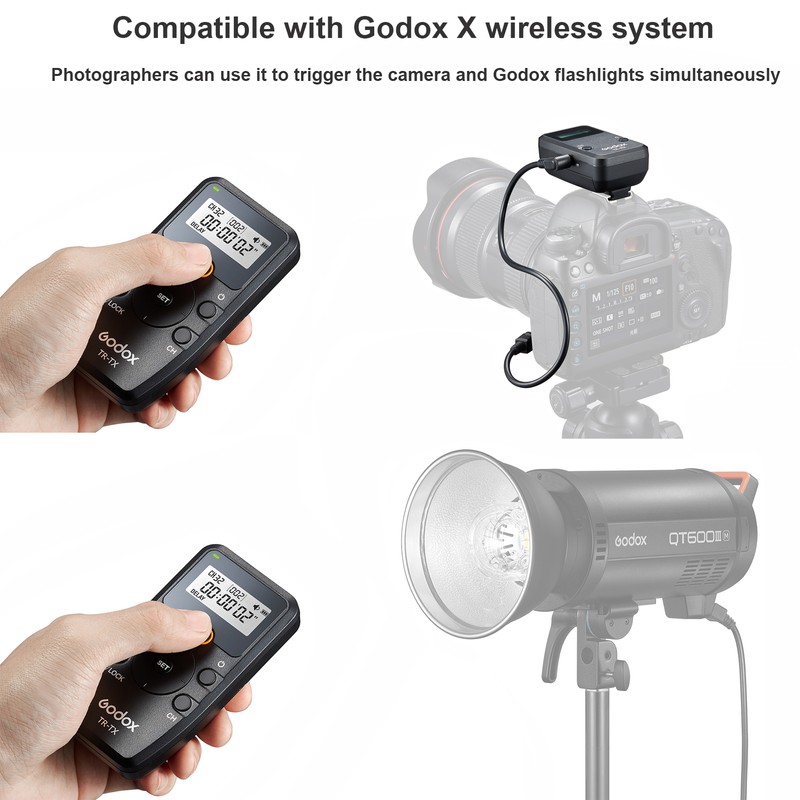 Godox TR Series 2.4G Wireless Timer Remote Control Camera Shutter