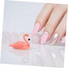 Healeved Nail Kits 5 Resin Flamingo Stands Manicure Set Nail
