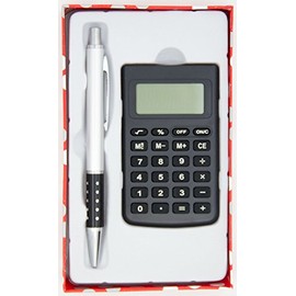 Stephanie Imports Boxed Gift Set Pen & Calculator