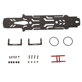 RC Car Chassis Plate Narrow Vertical High Traction Carbon Fiber Chassis For MST RMX RRX 2.0S 2.5S 1:10 Drift Car Black