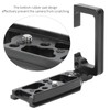 Aluminum Alloy Camera LShape Vertical Shooting Quick Release Plate for