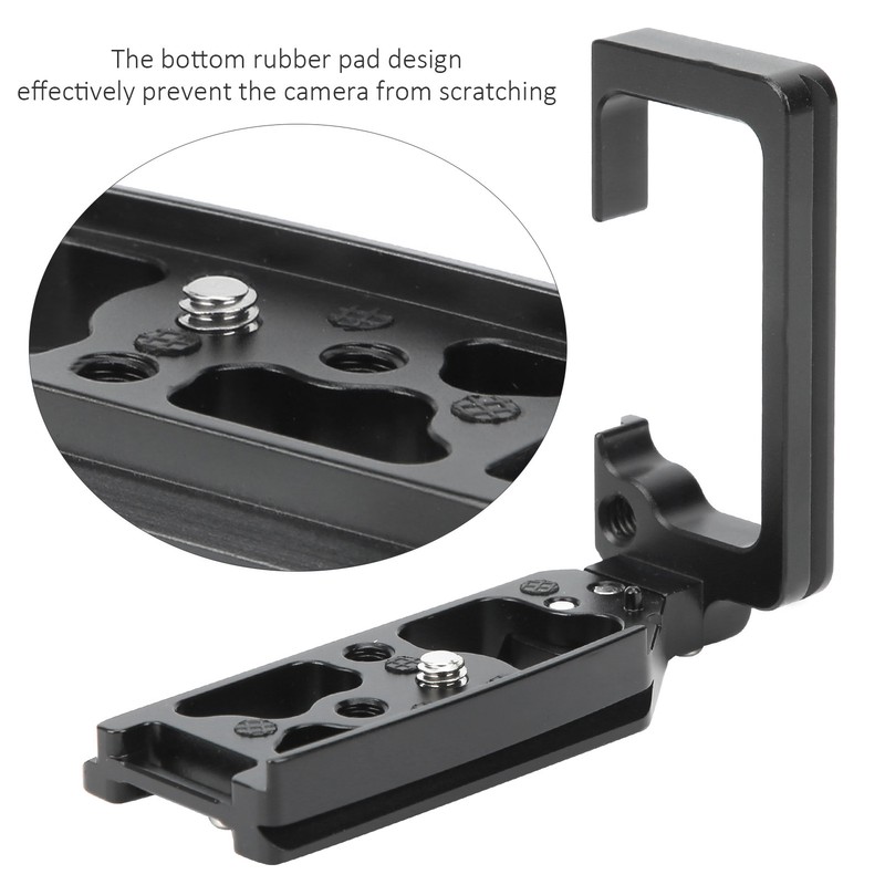 Aluminum Alloy Camera LShape Vertical Shooting Quick Release Plate for