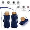Collapsible Water Bottles,650ml,Leak Proof,Reuseable BPA Free Silicone Foldable Water Bottles,Durable
