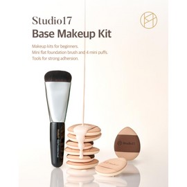 Studio17 [Studio17]Skinfit makeup kit (Puff 4ea + Foundation Brush 1ea)