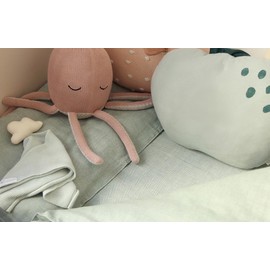 Kindsgut Children's Bed Linen Pistachio 100% Cotton, 135 x 100 cm with Zip, Breathable and Washable at 40°C, Suitable for Tumble Dryer, Subtle Design with High Quality