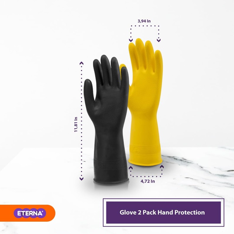 ETERNA Multi-Purpose Handprotection Glove, Gloves for Kitchen, Laundry and Household