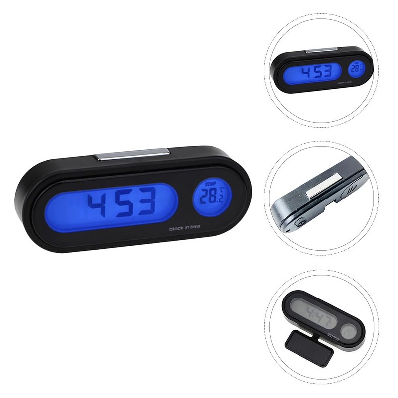 2 Pcs Car Dashboard Clock with High Precision Clock, Mini